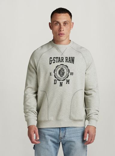 G star crew neck sweatshirt sale